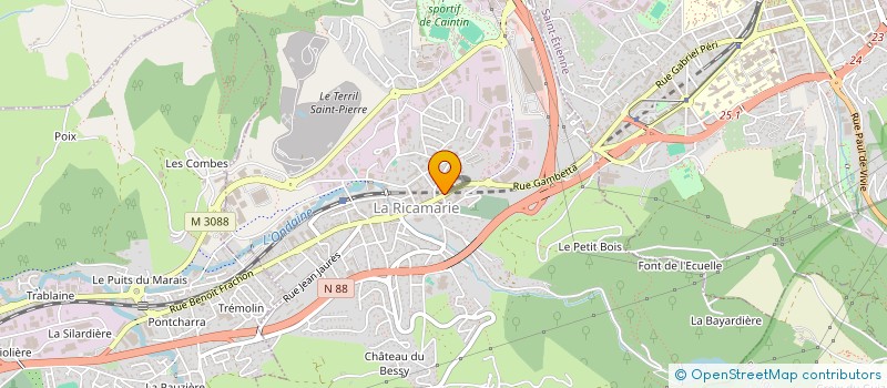 localisation de l'entreprise LE RICAMANDOIS à LA RICAMARIE