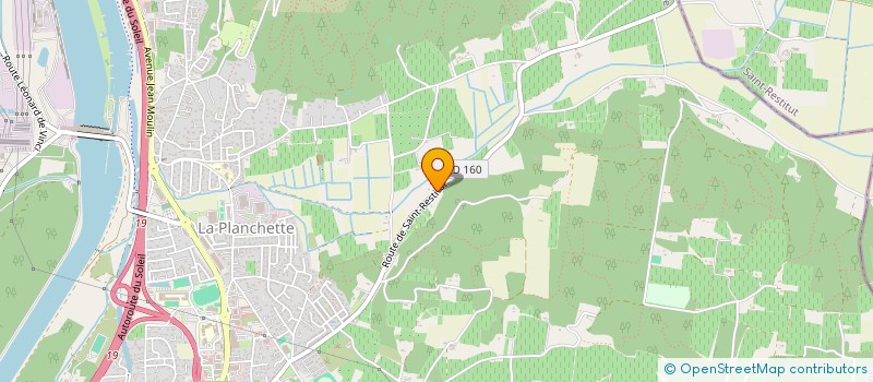 localisation de l'entreprise LE RICHE LIEU  BOLLENE