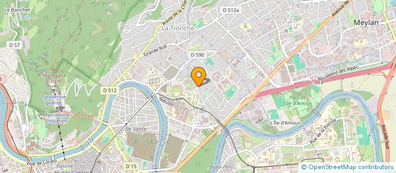 localisation de l'entreprise LE RICHELIEU  LA TRONCHE