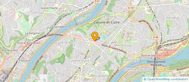 localisation de l'entreprise LE RICOCHET à CALUIRE-ET-CUIRE
