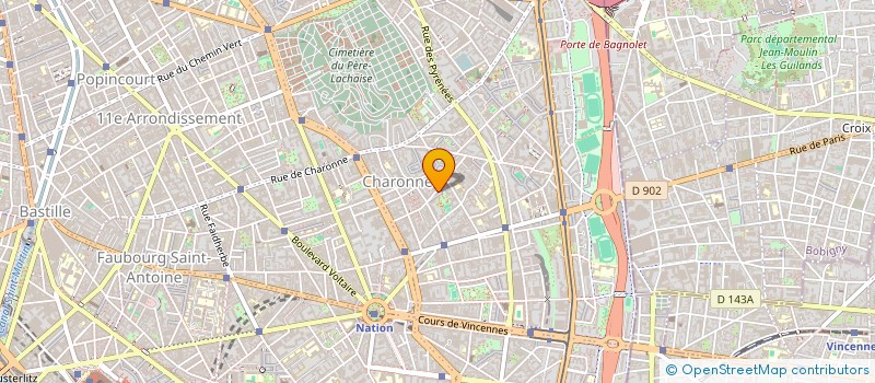 localisation de l'entreprise LE RICOCHET THEATRE  PARIS