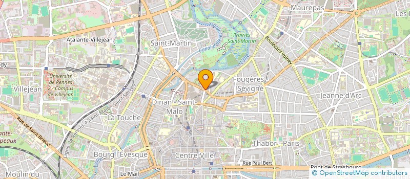 localisation de l'entreprise LE RIDEAU à RENNES