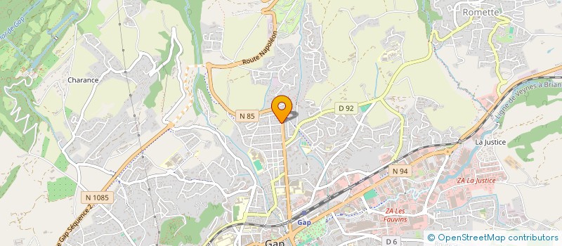 localisation de l'entreprise LE RIDEAU BLEU  GAP