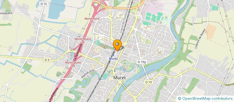 localisation de l'entreprise LE RIDEAU D'ARLEQUIN à MURET