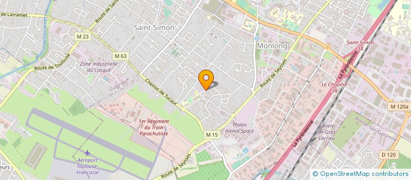 localisation de l'entreprise LE RIDEAU ROUGE à TOULOUSE