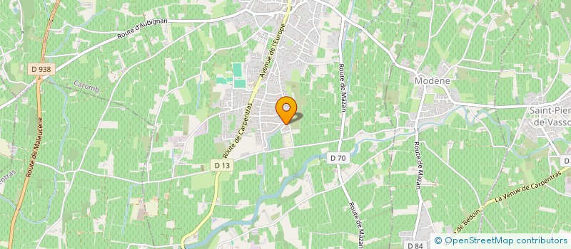 localisation de l'entreprise LE RIDEAU ROUGE  CAROMB