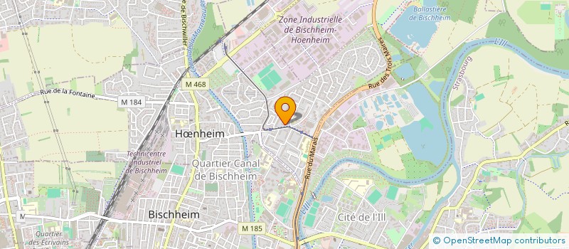 localisation de l'entreprise LE RIED  HNHEIM