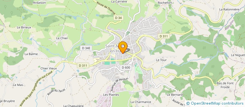 localisation de l'entreprise LE RIEUX  SAINT-MARTIN-EN-HAUT