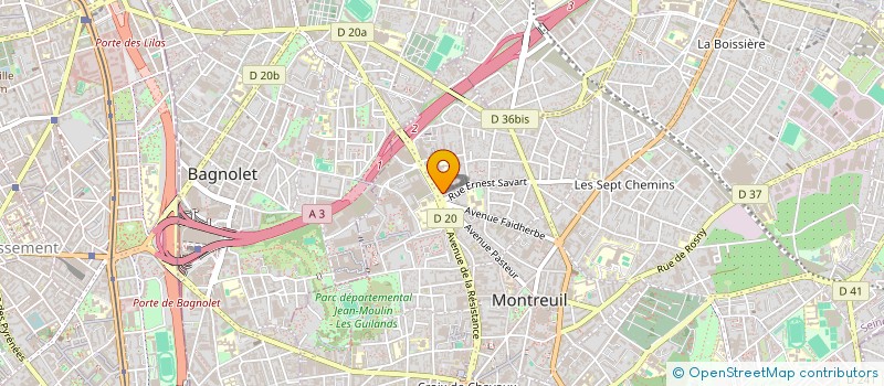 localisation de l'entreprise LE RIF à MONTREUIL