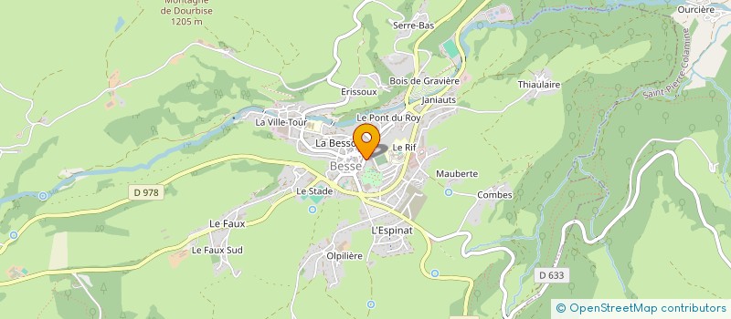 localisation de l'entreprise LE RIF DES PLANCHES  BESSE-ET-SAINT-ANASTAISE