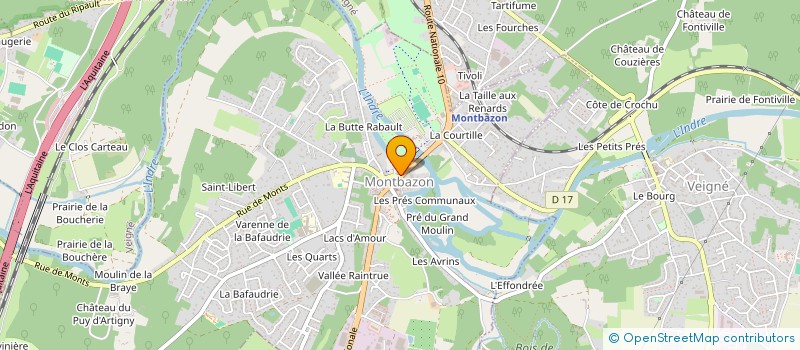 localisation de l'entreprise LE RILLON CHAUD  MONTBAZON