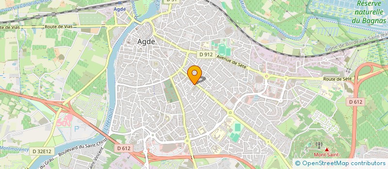 localisation de l'entreprise LE RING à AGDE