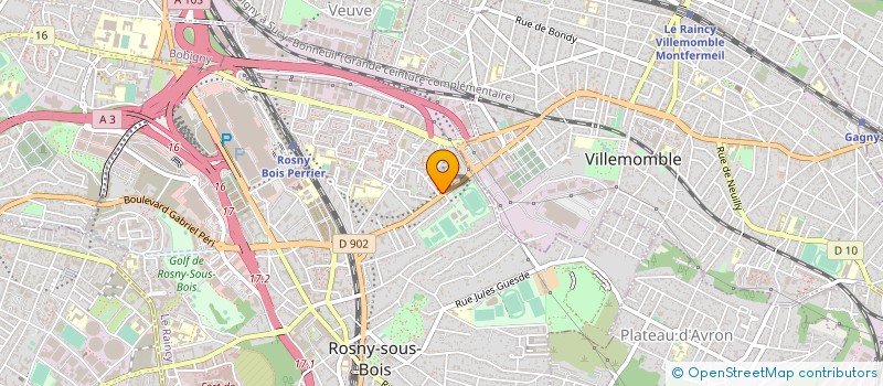 localisation de l'entreprise LE RING III à ROSNY-SOUS-BOIS