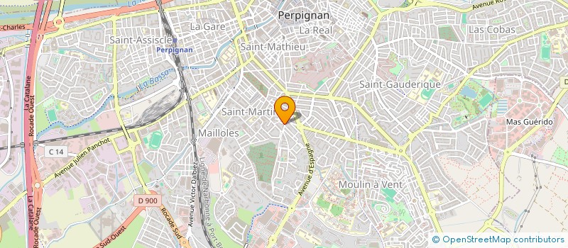 localisation de l'entreprise LE RIO  PERPIGNAN
