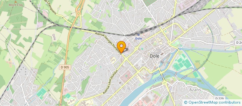 localisation de l'entreprise LE RIO à DOLE