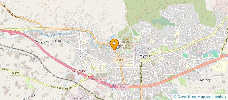 localisation de l'entreprise LE RIONDET à HYERES