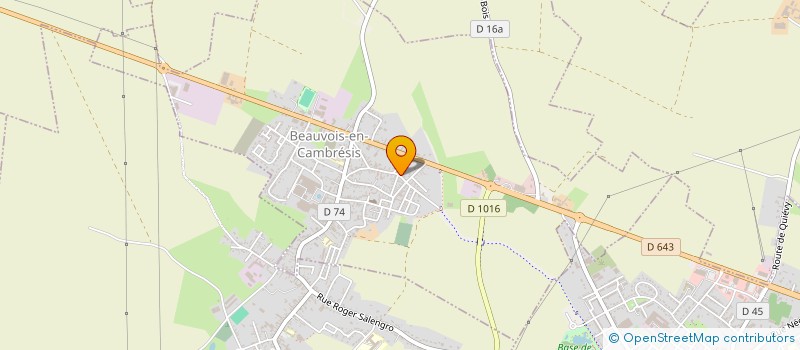 localisation de l'entreprise LE RIOT SAVATE CLUB  BEAUVOIS-EN-CAMBRESIS