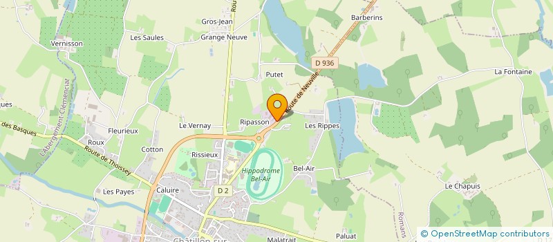 localisation de l'entreprise LE RIPASSON  CHATILLON-SUR-CHALARONNE