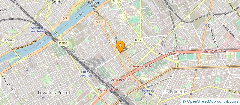 localisation de l'entreprise LE RIPOLEUR MARIE BALDIT à CLICHY