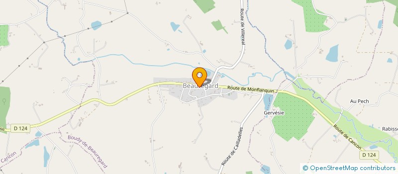 localisation de l'entreprise LE RIRE CONTENT  BOUDY DE BEAUREGARD