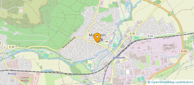 localisation de l'entreprise LE RITAL à MOLSHEIM