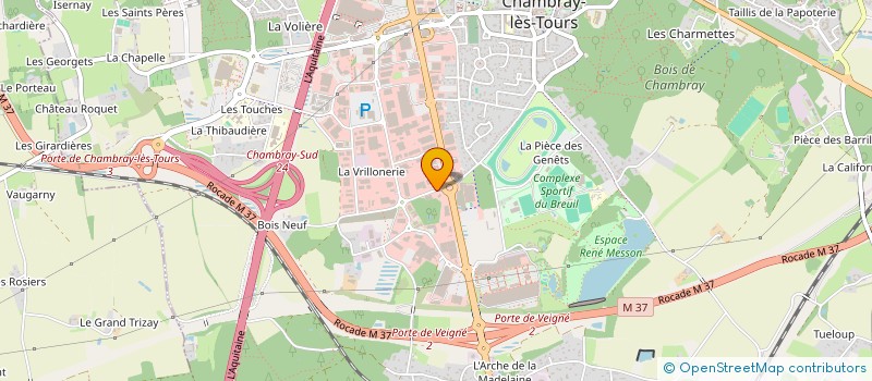 localisation de l'entreprise LE RITUEL DE J & F  CHAMBRAY-LES-TOURS