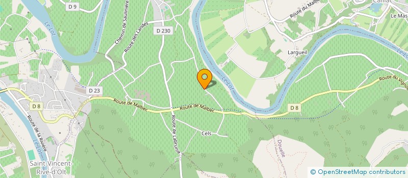 localisation de l'entreprise LE RIVAGE  DOUELLE