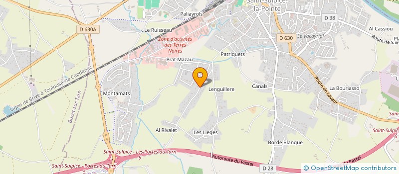 localisation de l'entreprise LE RIVALET à SAINT-SULPICE-LA-POINTE