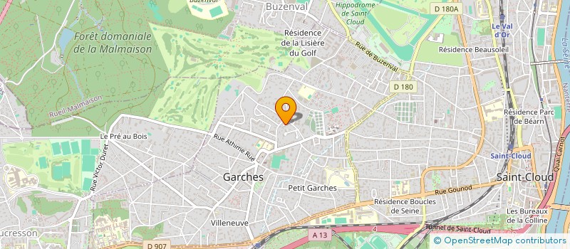 localisation de l'entreprise LE RIVE GAUCHE à GARCHES