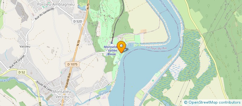 localisation de l'entreprise LE RIVE GAUCHE à MONTALIEU-VERCIEU