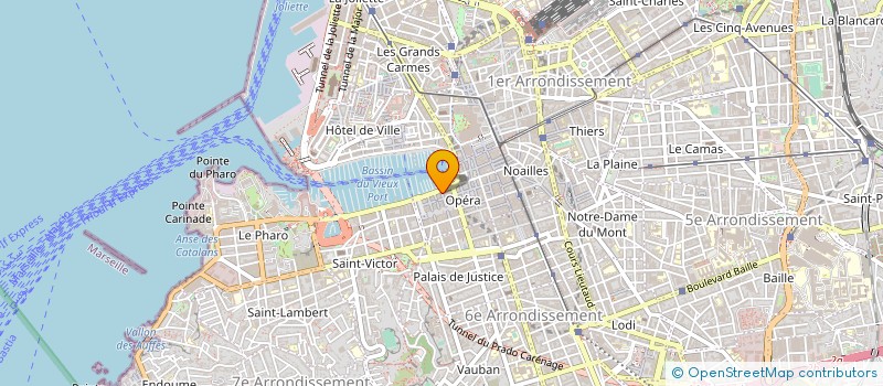 localisation de l'entreprise LE RIVE NEUVE à MARSEILLE
