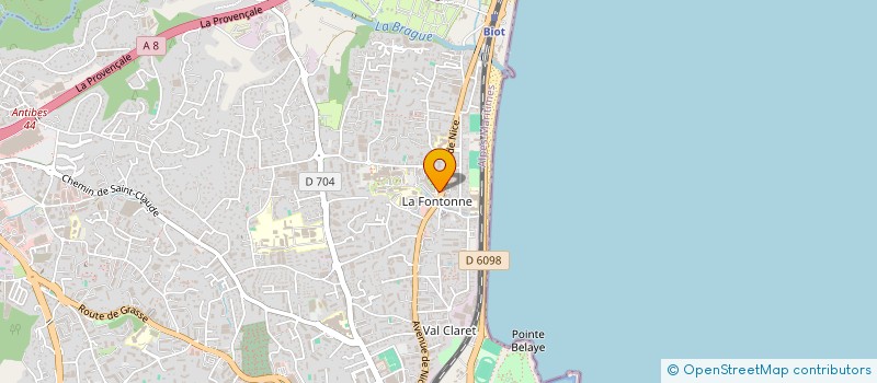 localisation de l'entreprise LE RIVIERA à ANTIBES