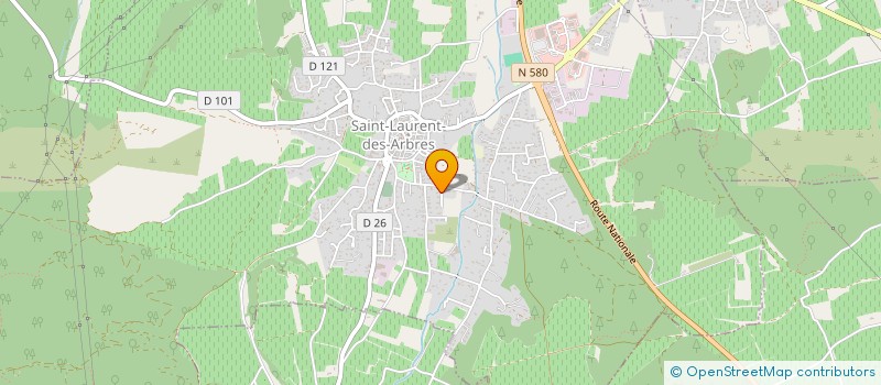 localisation de l'entreprise LE RIVIERA  SAINT-LAURENT-DES-ARBRES