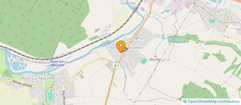 localisation de l'entreprise LE RIVOLET à LUNEVILLE