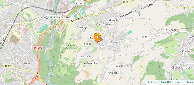 localisation de l'entreprise LE RO'MARIN à MARIN