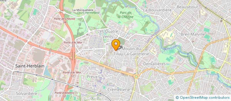 localisation de l'entreprise LE ROAD PIZZA à SAINT-HERBLAIN