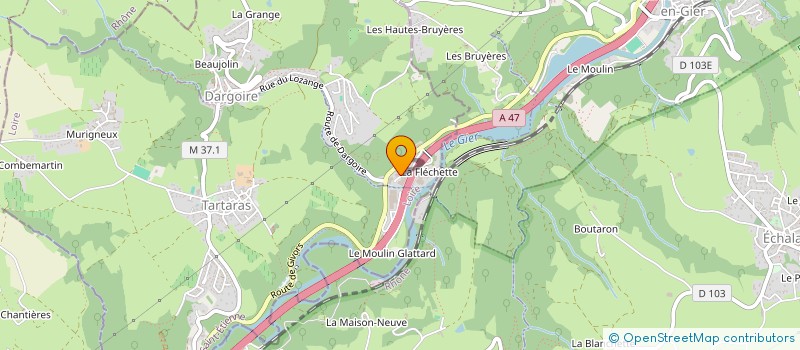 localisation de l'entreprise LE ROADHOUSE BLUES  DARGOIRE