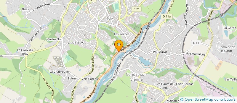 localisation de l'entreprise LE ROBADEAU à ISLE