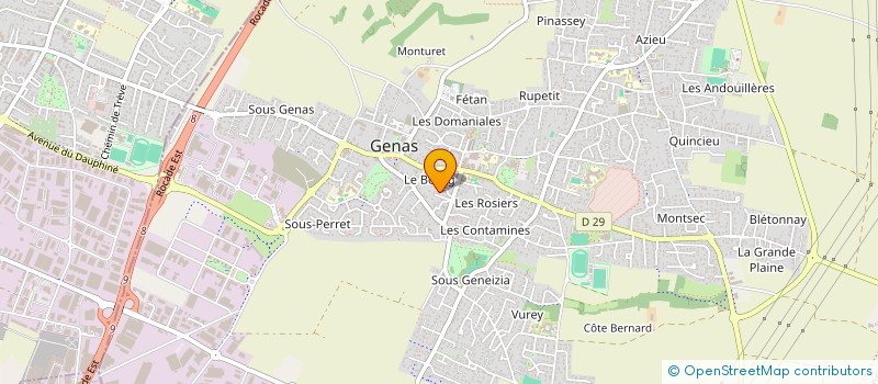 localisation de l'entreprise LE ROBIAU  GENAS