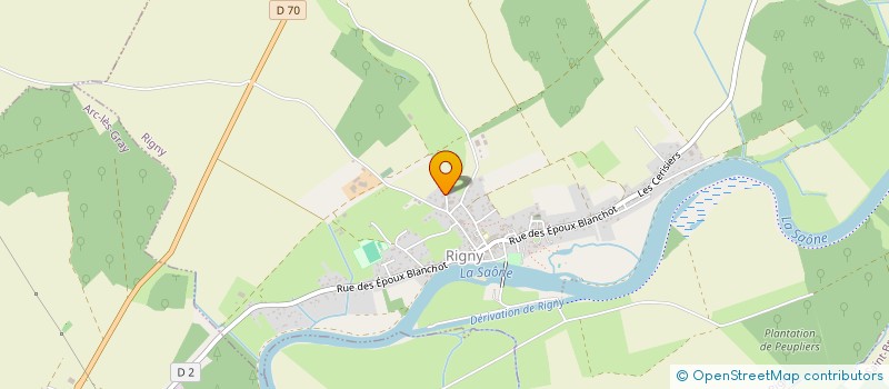 localisation de l'entreprise LE ROBINIER  RIGNY