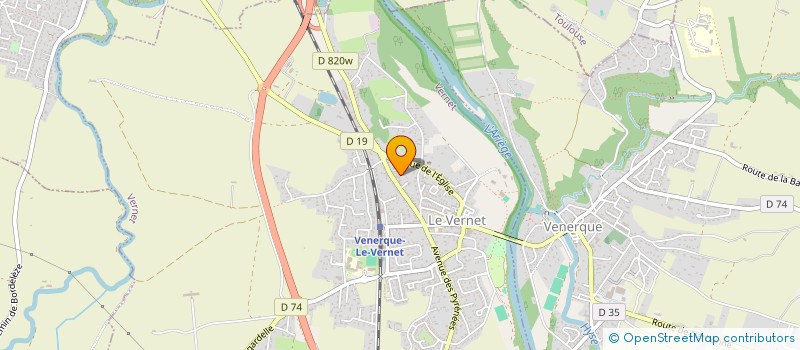 localisation de l'entreprise LE ROBINSON SARL  VERNET