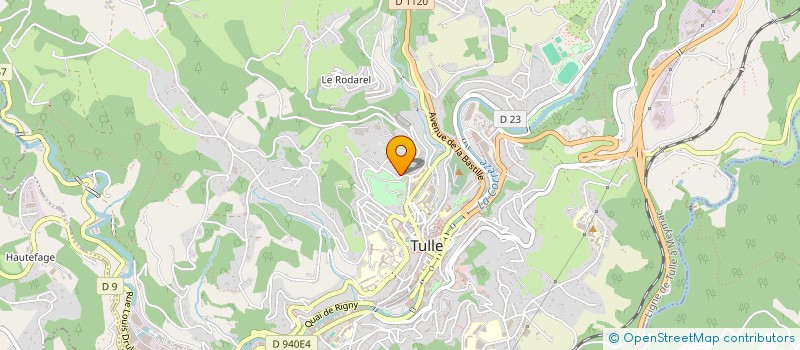 localisation de l'entreprise LE ROC à TULLE