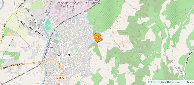 localisation de l'entreprise LE ROC  VAUVERT