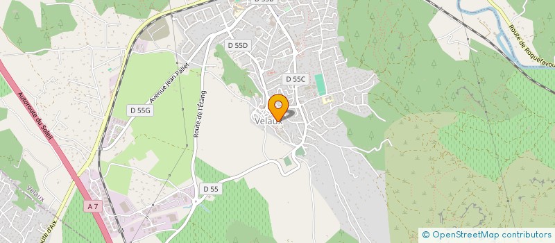 localisation de l'entreprise LE ROC FLEURI à VELAUX