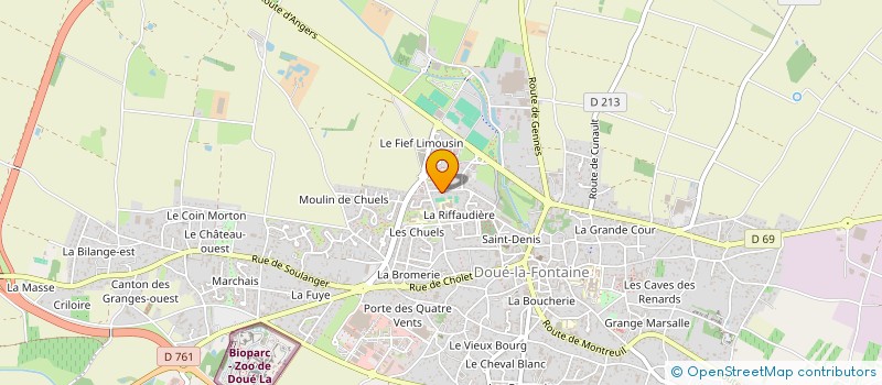 localisation de l'entreprise LE ROC'H IMMOBILIER  DOUE-EN-ANJOU