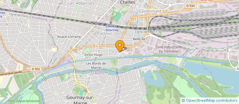 localisation de l'entreprise LE ROCAEL CLUB à CHELLES