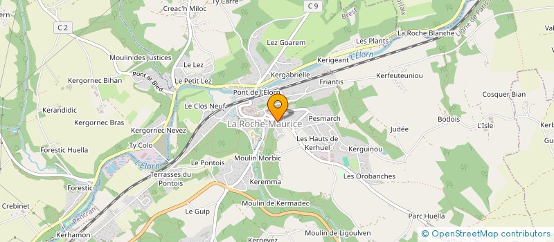localisation de l'entreprise LE ROCH MORVAN  LA ROCHE-MAURICE