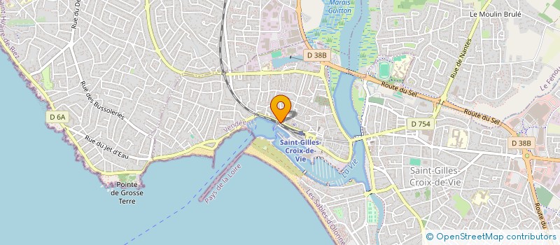 localisation de l'entreprise LE ROCHEBONNE à SAINT-GILLES-CROIX-DE-VIE