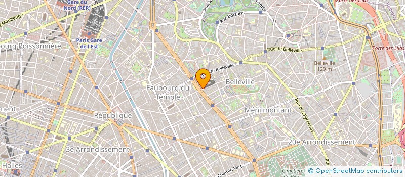 localisation de l'entreprise LE ROCHER à PARIS