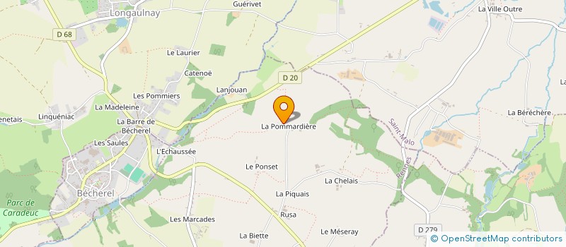 localisation de l'entreprise LE ROCHER  MINIAC-SOUS-BECHEREL